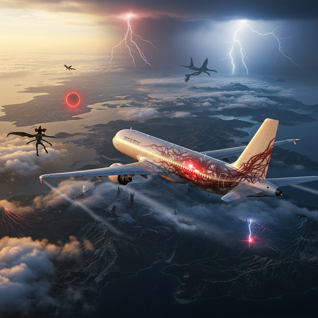 Microsoft Flight Simulator x Stranger Things: The Crossover No One Asked For, But Kinda Rules