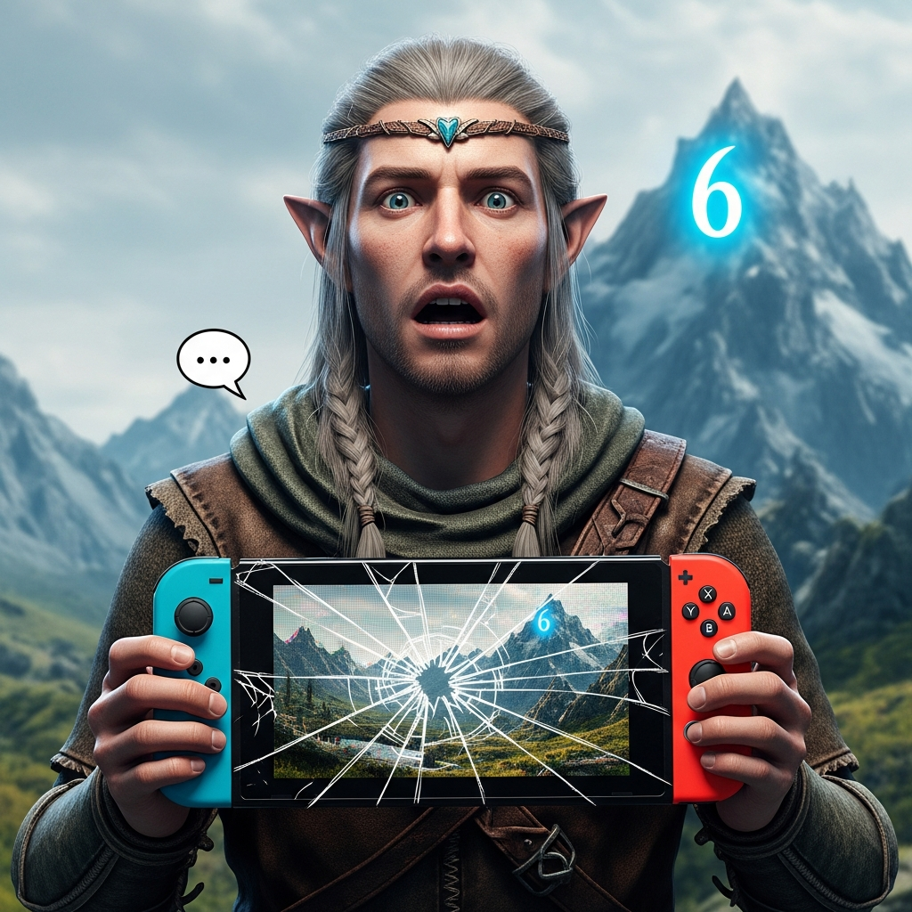 Did Bethesda Just Announce Elder Scrolls 6 With a Skyrim Elf and a Broken Switch Port?