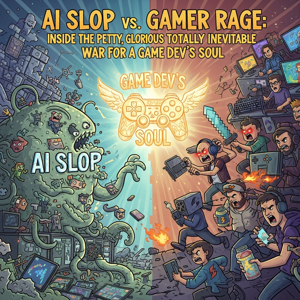 AI Slop vs. Gamer Rage: Inside the Petty, Glorious, Totally Inevitable War for Game Dev’s Soul