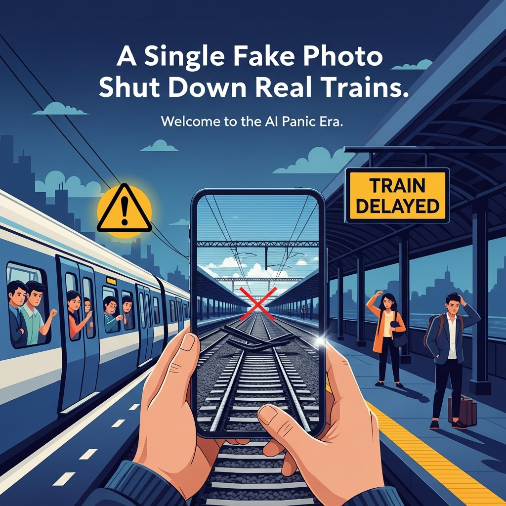 A Single Fake Photo Shut Down Real Trains. Welcome to the AI Panic Era.