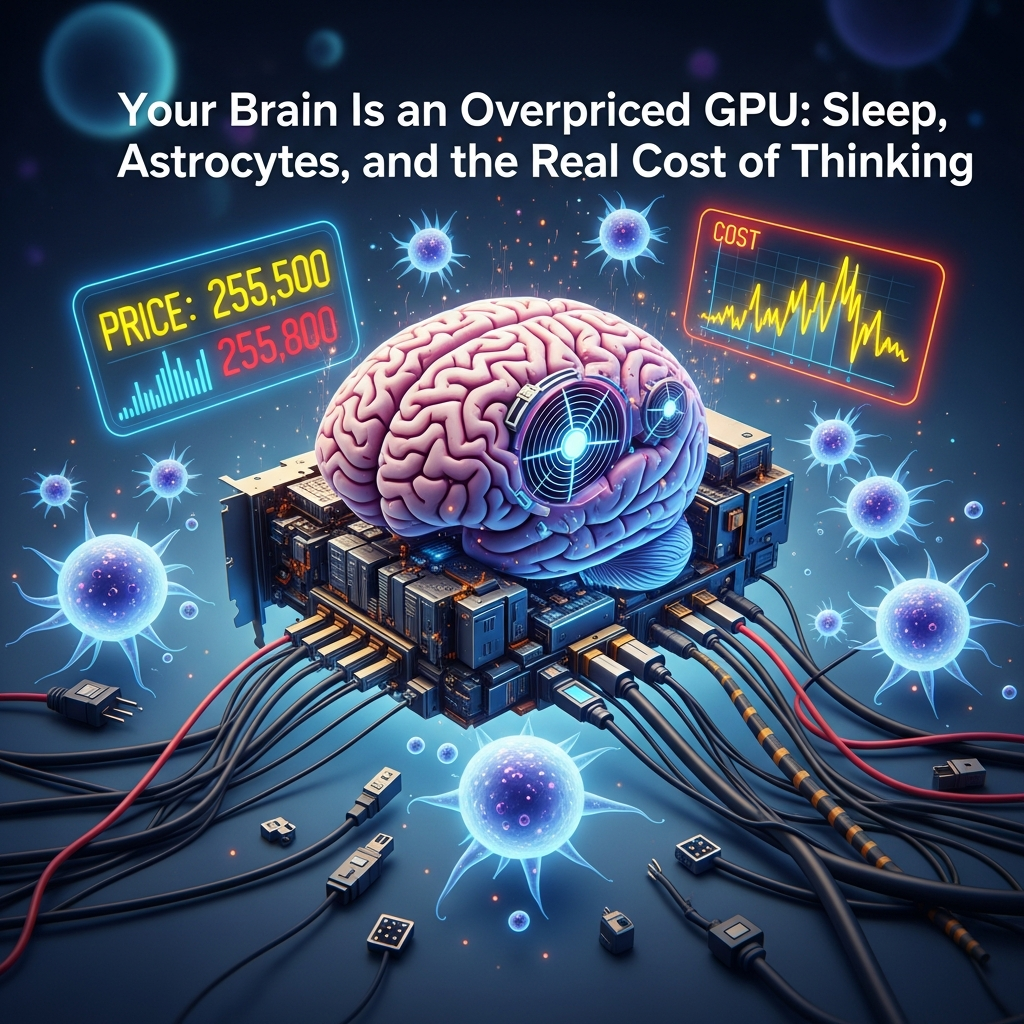 Your Brain Is an Overpriced GPU: Sleep, Astrocytes, and the Real Cost of Thinking